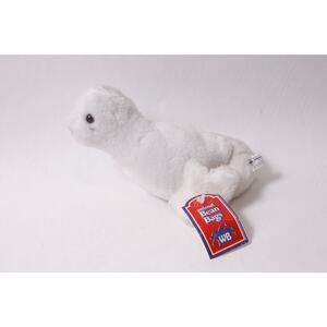 Wallace Berrie White Seal Animal Bean Bag Vintage Toy with Tag ~ 260302-WH 898